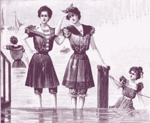 Costumes de bain en 1898